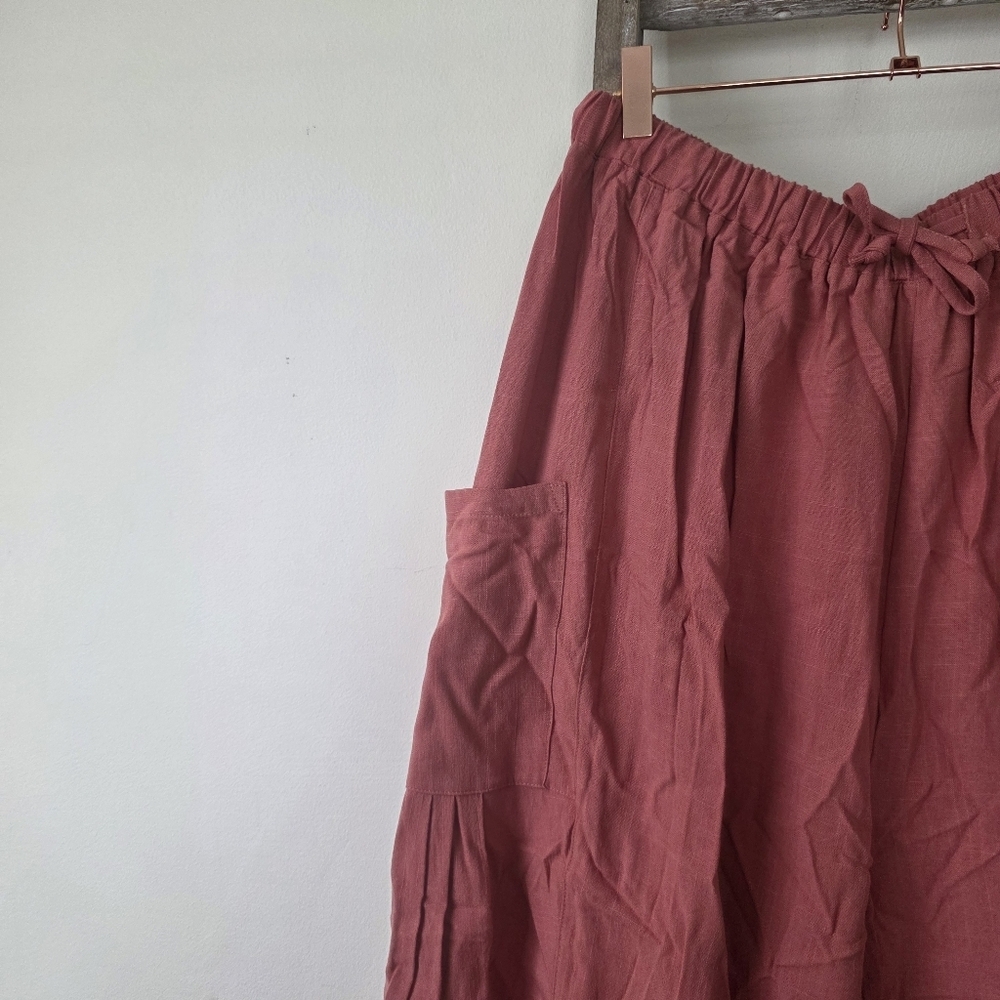 ⭐️40% Off⭐️ Tarse Linen Blend Wide Leg Palazzo Harem Pants - Picture 6 of 14